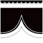 Black with White Scalloped Die-Cut Border Trim [TCR3953]