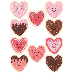 Frosted Heart Cookies Accents [TCR6951]