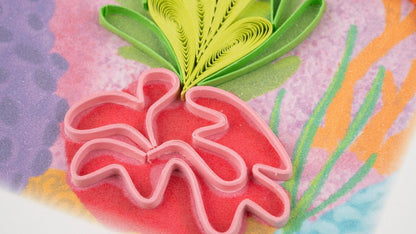 Quilled Coral Reef Greeting Card