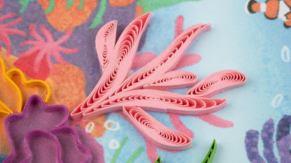 Quilled Coral Reef Greeting Card