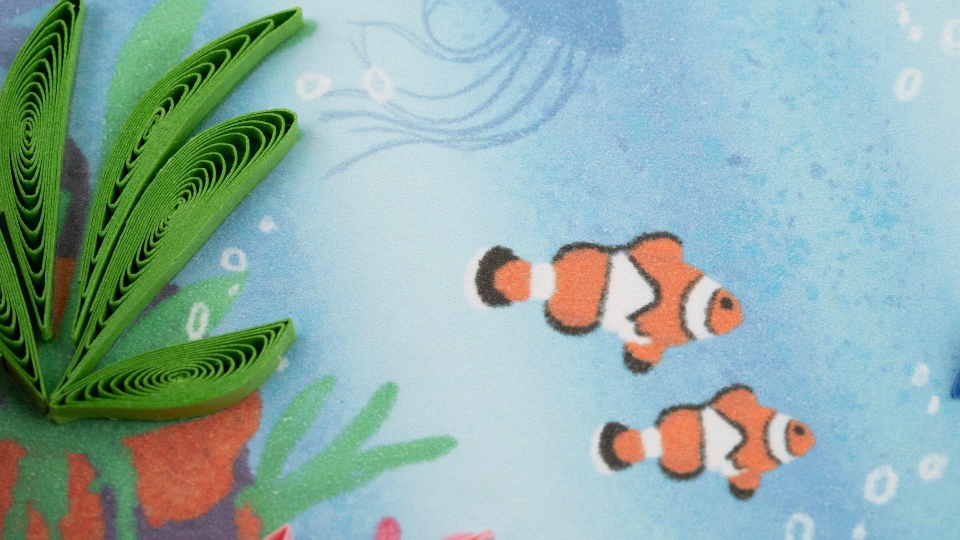 Quilled Coral Reef Greeting Card