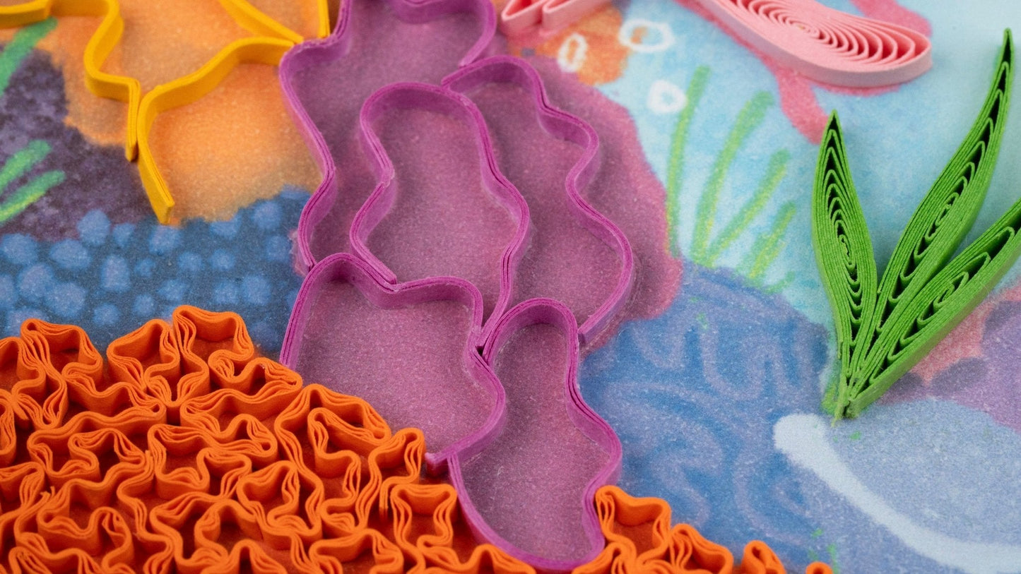 Quilled Coral Reef Greeting Card