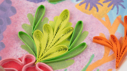 Quilled Coral Reef Greeting Card
