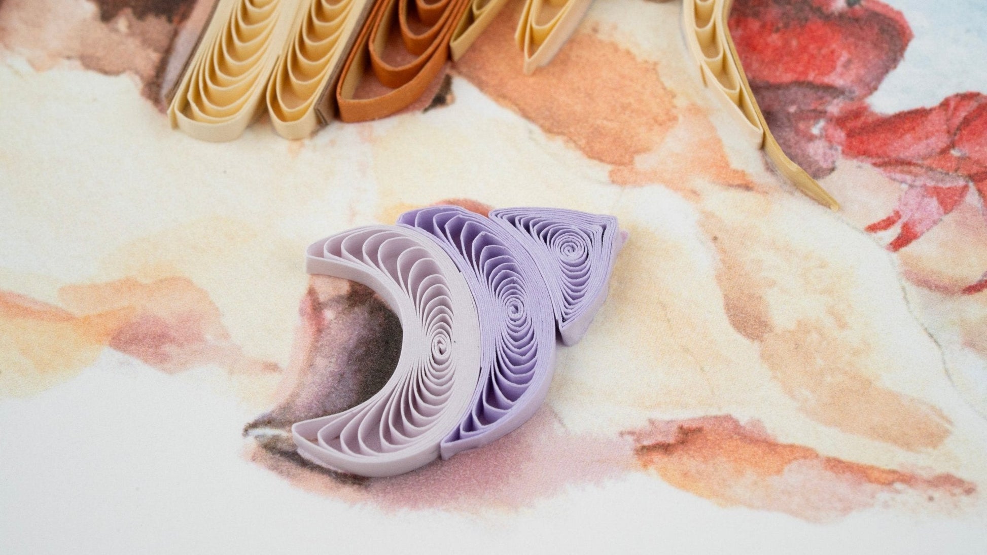Quilled Sand Castle Greeting Card