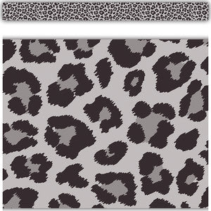 Gray Leopard Straight Border Trim [TCR3940]