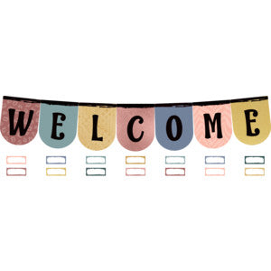 Wonderfully Wild Welcome Bunting Bulletin Board [TCR6677]