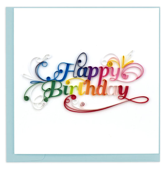 Quilled Happy Birthday Card [BD0123]