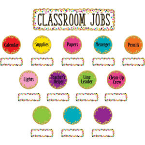Confetti Classroom Jobs Mini Bulletin Board [TCR8802]