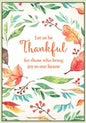 Let us Be Thankful Thanksgiving Greeting Card 2024 [THT47060801]