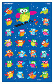 Owl-Stars! superShapes Stickers – Large [T46322]