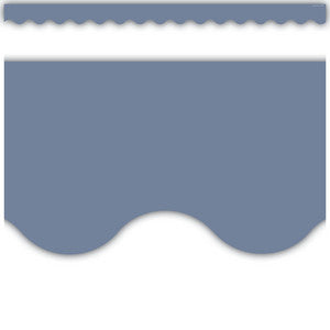 Aegean Blue Scalloped Border Trim [TCR6685]