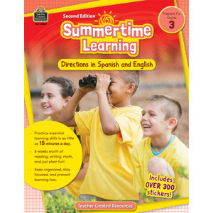 Summertime Learning Grd 3 - Spanish Directions [TCR8087]