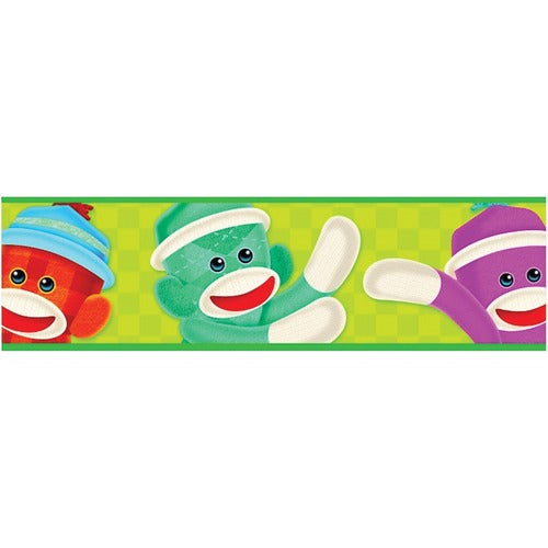 Sock Monkeys Border [T85100]