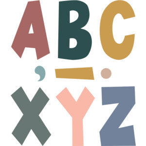 Wonderfully Wild 7" Fun Font Letters [TCR70107]