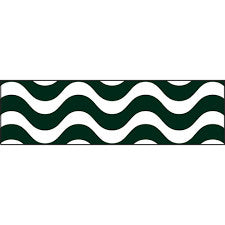 Wavy Black Bolder Border Trim [T85158]