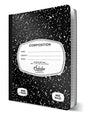iSCHOLAR WIDE RULED COMPOSITON BOOK BLACK & WHITE [10100]