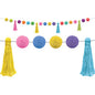 Colorful Pom-Poms and Tassels Garland [TCR8901]