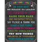 Chalkboard Brights Classroom Rules Chart 17x22 [TCR7565]