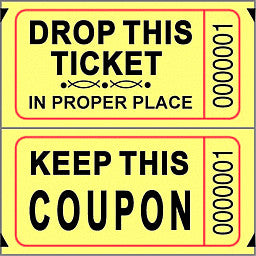 Double Ticket Roll 2000 Tickets Yellow [102-Y]