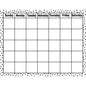 Black Painted Dots on White Calendar Chart 17x22 [TCR7080]