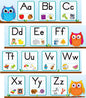 Colorful Owls Alphabet Mini Bulletin Board Set [CD110263]