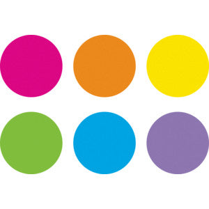 Spot On Dry-Erase Desktop Writing Spots Bright Circles - 10-1/2" [TCR77539]