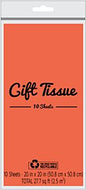 Gift Tissue Paper 10 Sheets Orange [24374]
