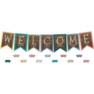 Home Sweet Classroom Pennants Welcome Bulletin Board Display Set [TCR8815]