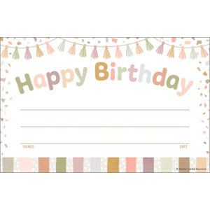 Terrazzo Tones Happy Birthday Awards [TCR7225]