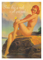 Butterfly Pinup Birthday Greeting Card [2058BD]