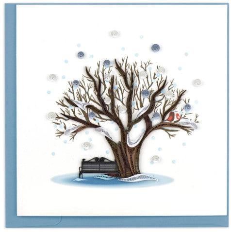 Quilled Winter Tree Greeting Card [BL1190]