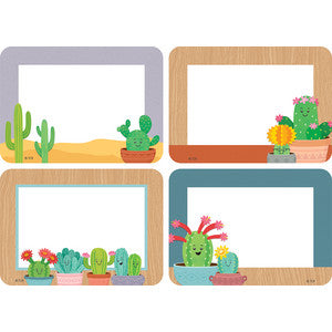 Happy Cactus Crew Name Tags/Labels - Multi-Pack [TCR6961]