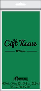 Gift Tissue Paper 10 Sheets Emerald Green [24370]