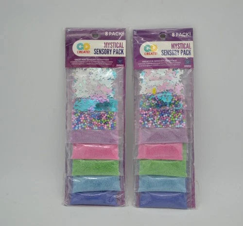 Set of Go Create! Mystical Sensory 8 Pack Unused Glitter Sequence Horizon Group