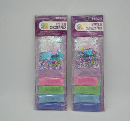 Set of Go Create! Mystical Sensory 8 Pack Unused Glitter Sequence Horizon Group