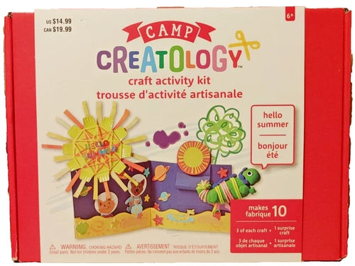 Camp Creatology - Hello Summer - Craft Activity Kit - Red-NEW