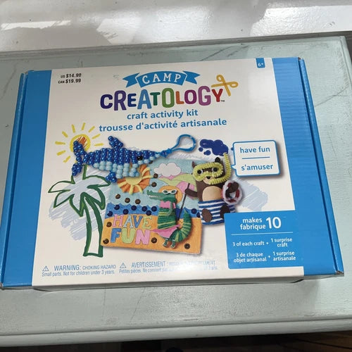 New Creatology Camp Summer Learning School Beach Vacation Craft Activity Kit