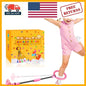 Portable Pink Ankle Skip Ball - Fun Game for Kids Aged 5-10 with Safety Padding