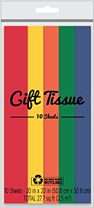 Tissue Wrap Primary Assortment 10 Sheets [24381]