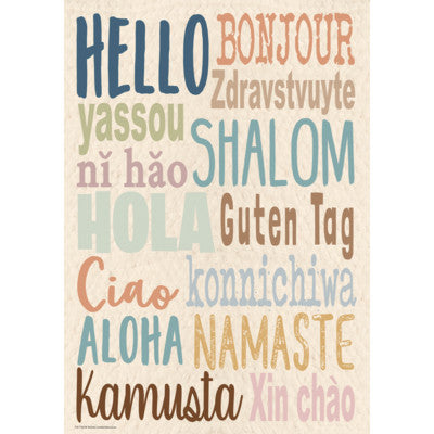 Everyone is Welcome Hello Positive Poster [TCR7143]