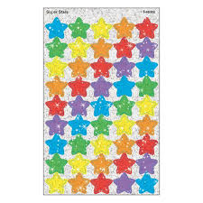 Super Stars Sparkle SuperShapes Stickers [T46306]