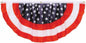 Red, White and Blue 4 Foot Fabric Bunting [68947]