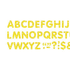Yellow Sparkle 2in Letters [T78304]