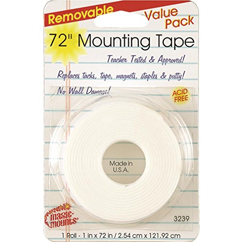 Removable Mounting Tape 1" x 72" ROLL [MS3779]