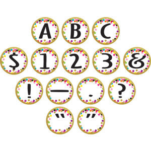 Confetti Circle Letters [TCR5849]