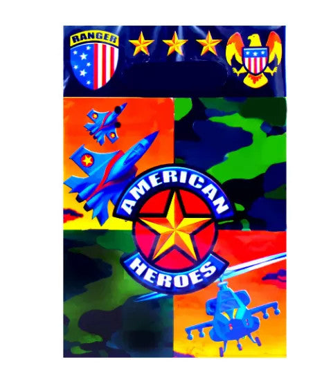 AMERICAN HEROES PARTY BAGS - 8 CT [377028]