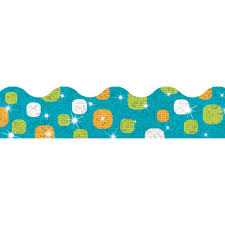 Super Dots Blueberry Sparkle Plus Border Trim [T92417]