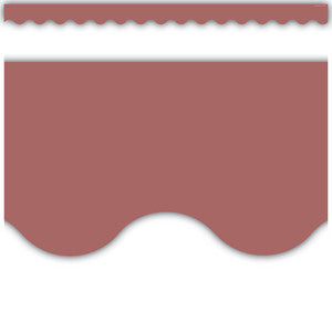 Deep Rose Scalloped Border Trim [TCR6684]