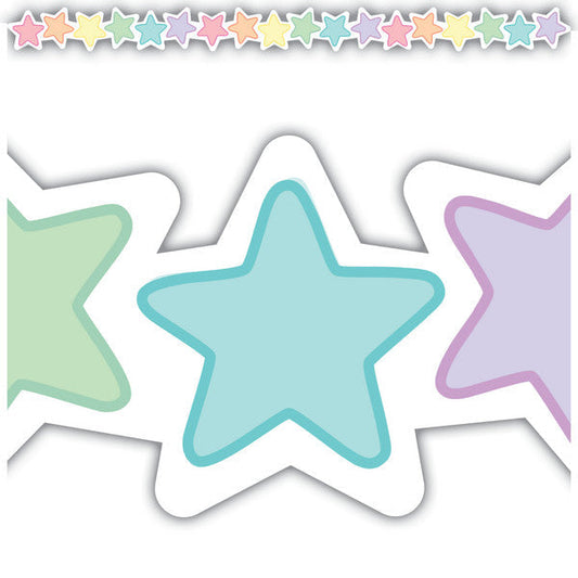 Pastel Pop Stars Die-Cut Border Trim [TCR8432]