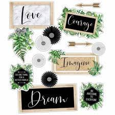Simply Boho Inspirational Signs Mini Bulletin Board Set [CD110510]
